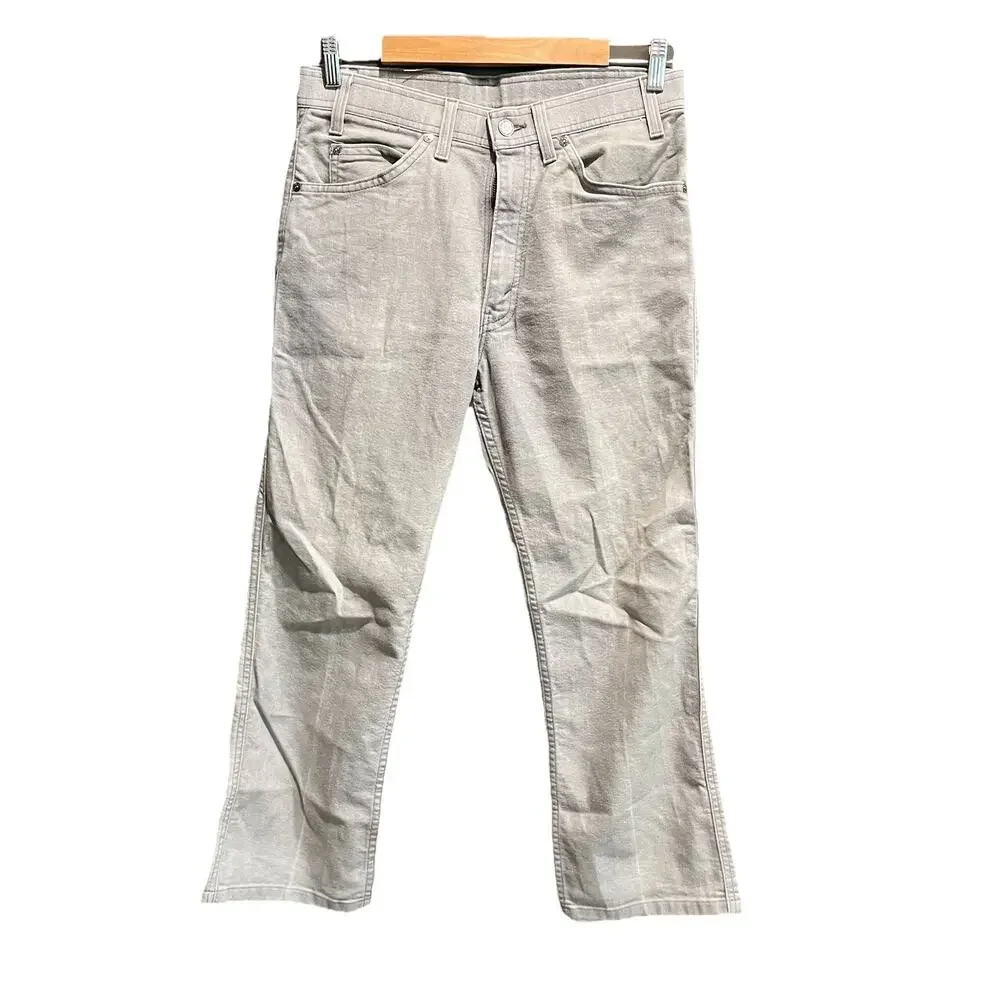 Levi's Vintage Orange Tab Light Gray Men's Action Jeans W32 L30 Made‎ in USA